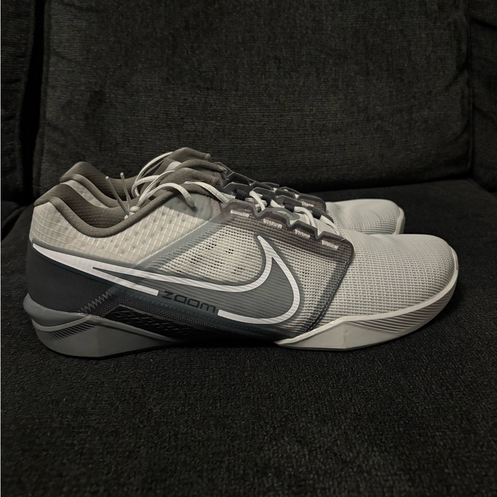 Nike Free Metcon Turbo 2 Photon Dust, Light Bone, Cool Grey, and White - Size 14